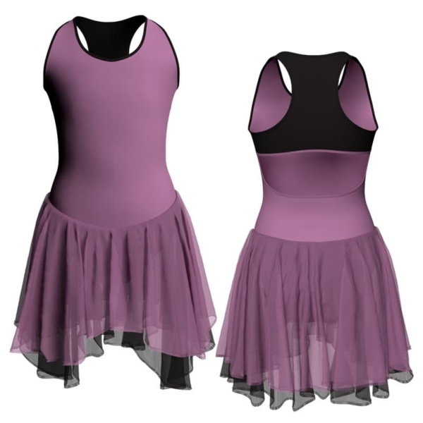 costume balletto senza maniche con inserto yuk237