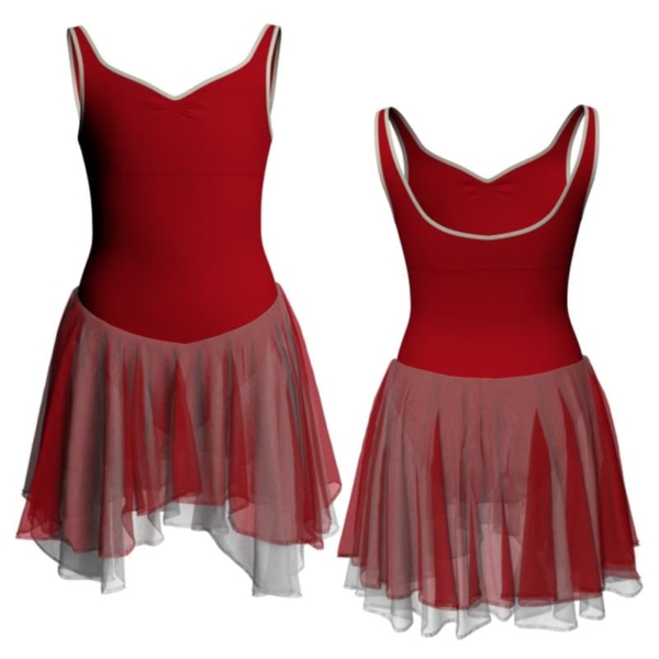 costume balletto senza maniche con inserto yuk2391