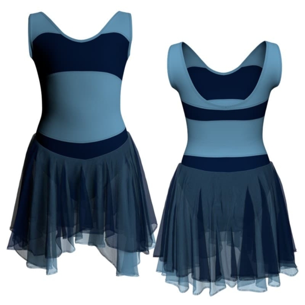 costume balletto senza maniche con inserto yuk3013