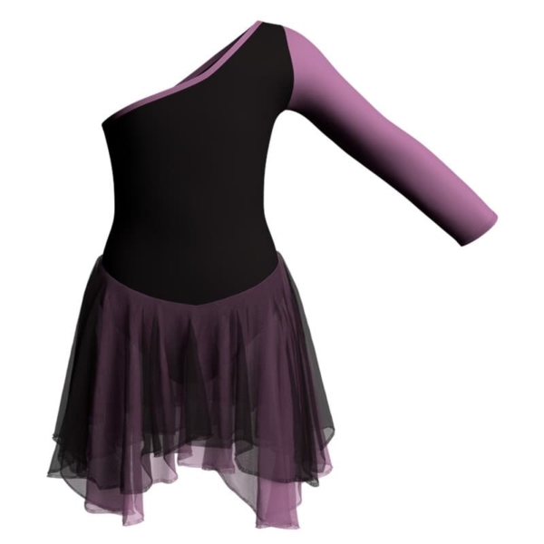 costume balletto senza maniche con inserto yuk999t