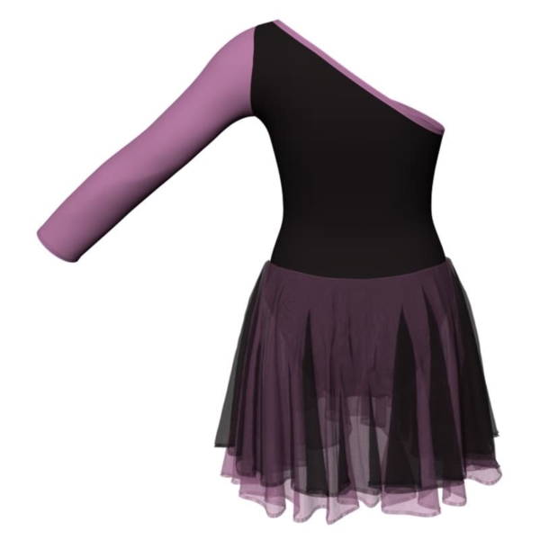 costume balletto senza maniche con inserto yuk999t1