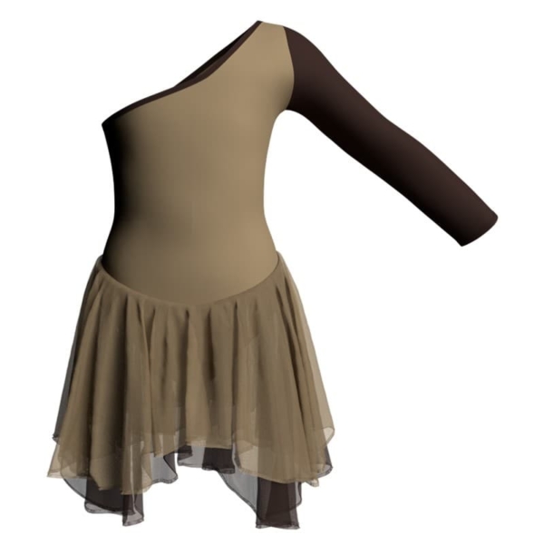 costume balletto senza maniche con inserto yuk999t2