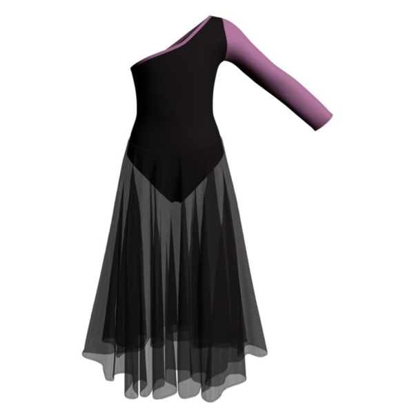 costume balletto senza maniche con inserto yul999t2