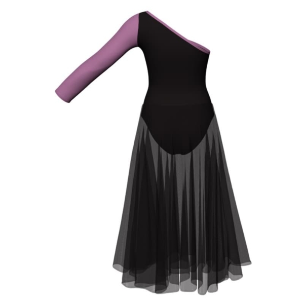 costume balletto senza maniche con inserto yul999t3