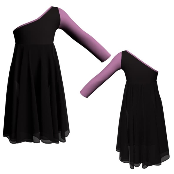 costume balletto senza maniche con inserto yuq999t