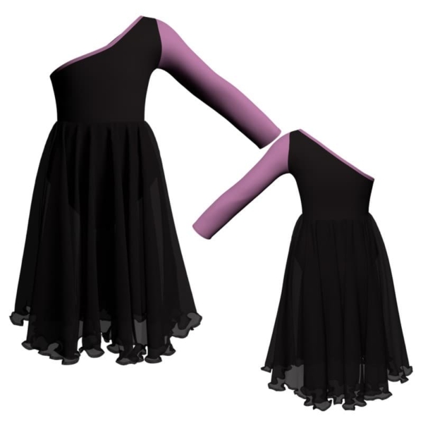 costume balletto senza maniche con inserto yuu999t1