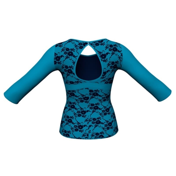 t shirt top in belen pro maniche lunghe con inserto mla1021