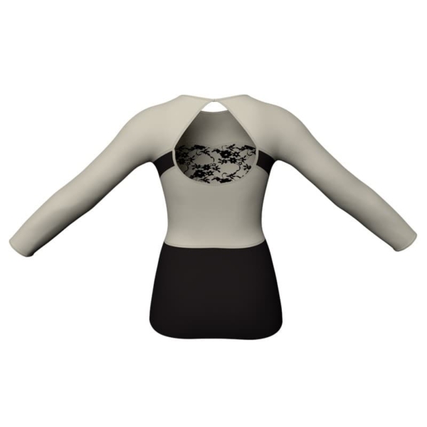 t shirt top in belen pro maniche lunghe con inserto mla1101