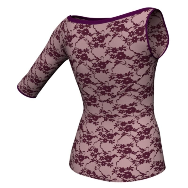 t shirt top in belen pro monospalla con inserto mbf105sst3