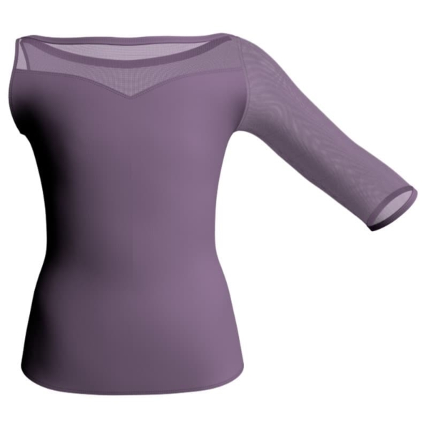 t shirt top in belen pro monospalla con inserto trasparente mba105sst2