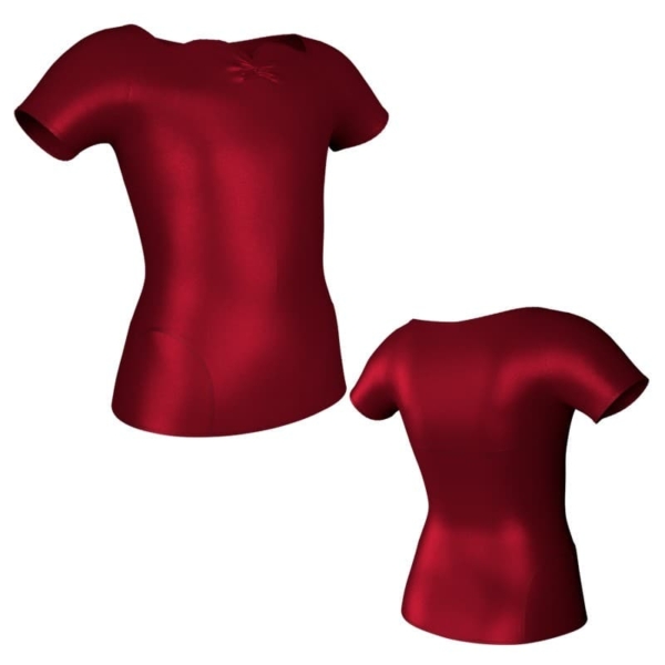 t shirt top in lurex manica corta con inserto mxc1111