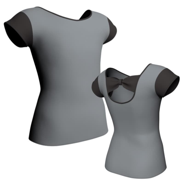 t shirt top maniche aletta con inserto mlc210t1