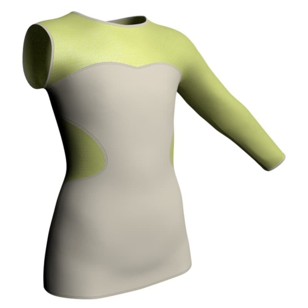 t shirt top monospalla con inserto in lurex mlx110sst