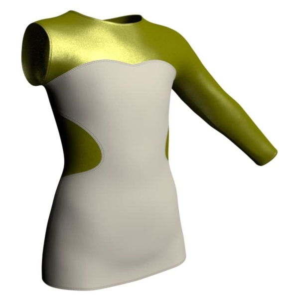 t shirt top monospalla con inserto in lurex mlx110sst2