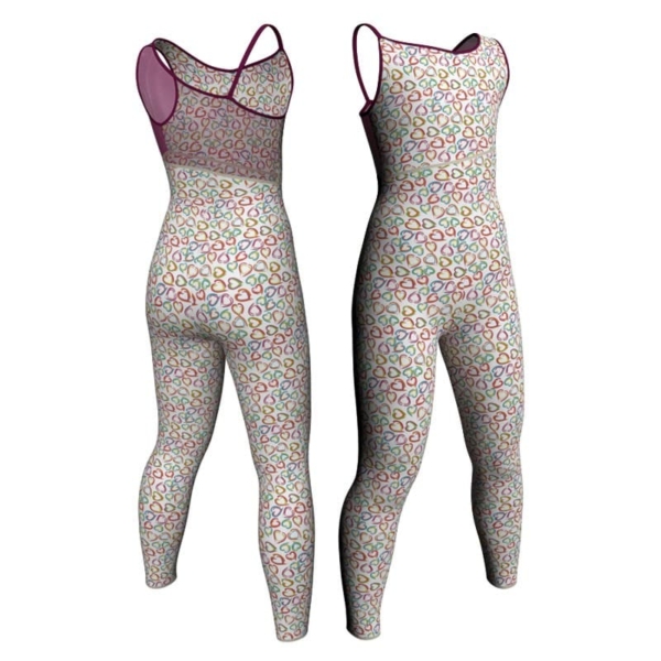 tuta danza in lycra fantasy bretelle con inserto trasparente trasparente tfr226