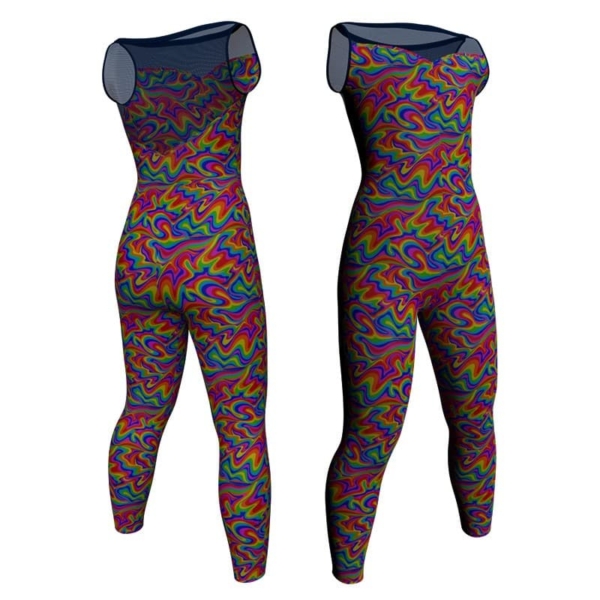 tuta danza in lycra fantasy senza maniche con inserto trasparente trasparente tfr105ss