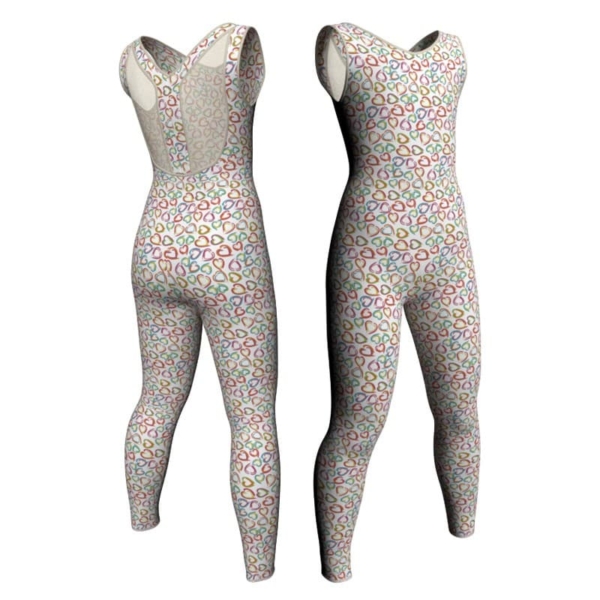 tuta danza in lycra fantasy senza maniche con inserto trasparente trasparente tfr206