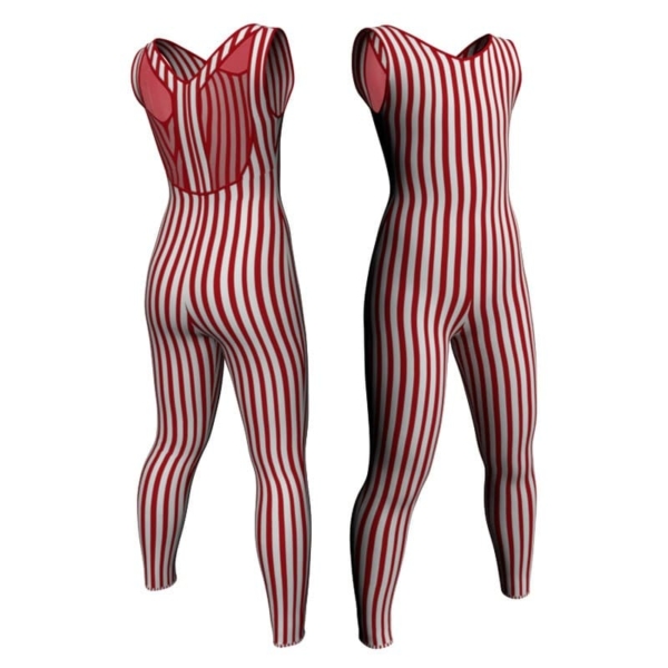 tuta danza in lycra stampata senza maniche con inserto trasparente tsb2061