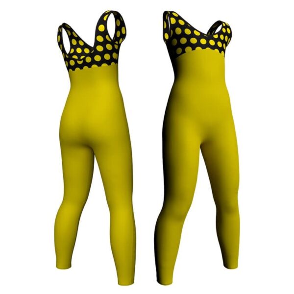 tuta danza senza maniche con inserto in lycra stampata tda1241