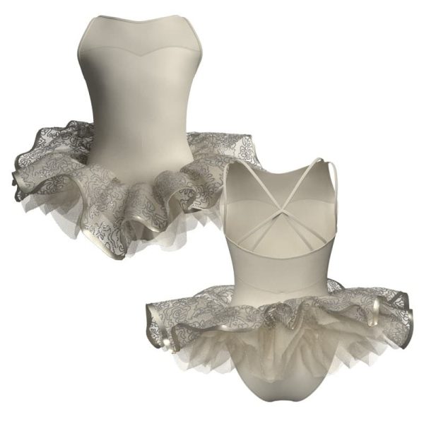 tutu ballerina bretelle con inserto e copritulle tun2341111