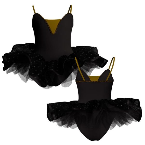 tutu ballerina bretelle con inserto e copritulle tun2526111