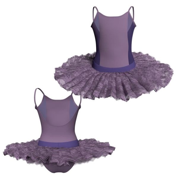 tutu ballerina bretelle con inserto in rete o pizzo tub418t566