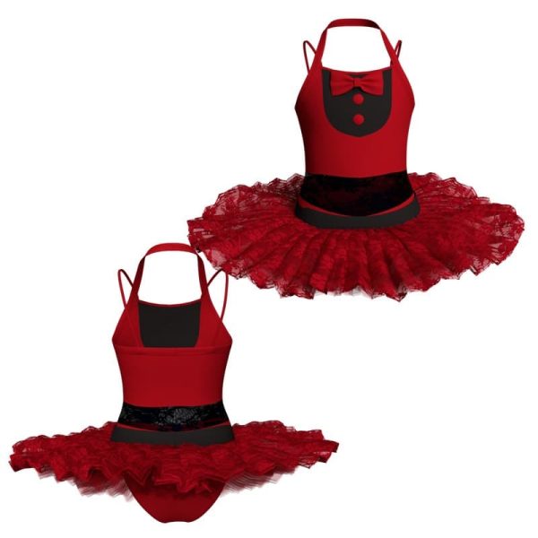 tutu ballerina bretelle con inserto in rete o pizzo tubm1003677