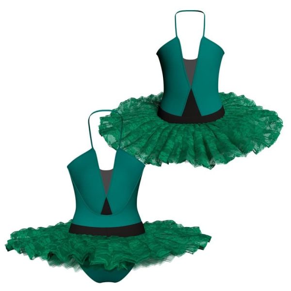 tutu ballerina bretelle in rete o pizzo tub2024t