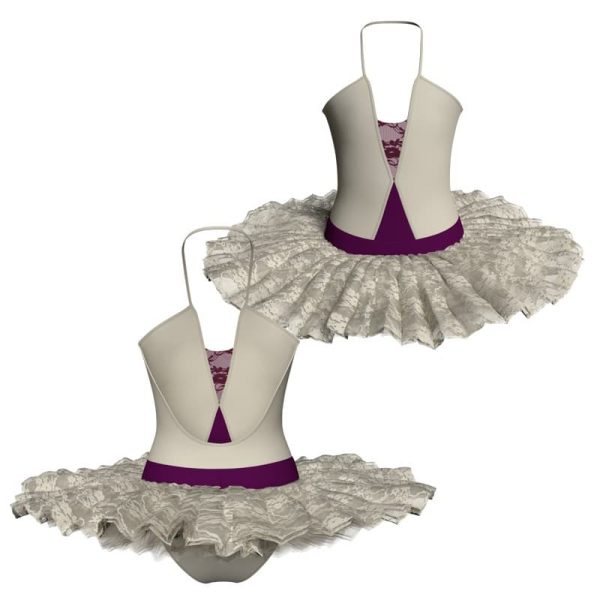 tutu ballerina bretelle in rete o pizzo tub2024t456