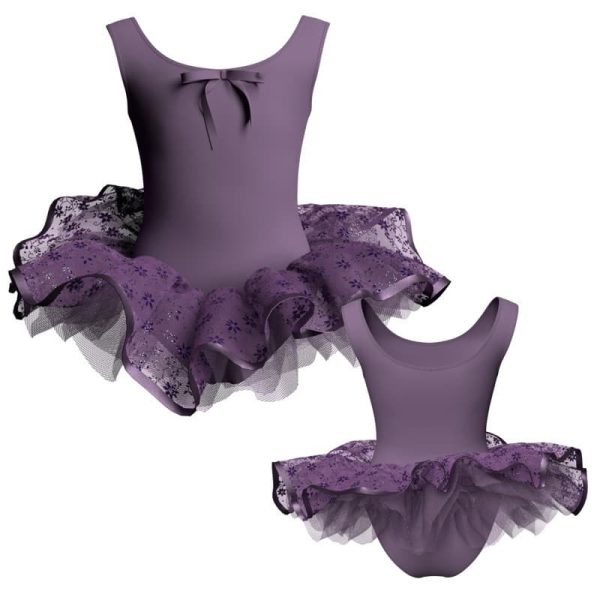 tutu ballerina canotta con fiocchetto tunb3004