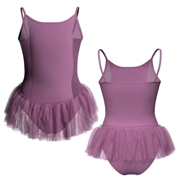 tutu ballerina in belen pro bretelle con inserto in rete o pizzo yuy400t