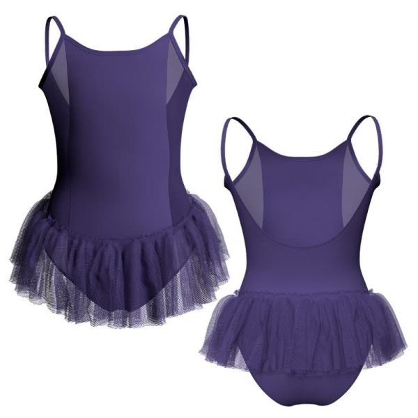 tutu ballerina in belen pro bretelle con inserto in rete o pizzo yuy418t