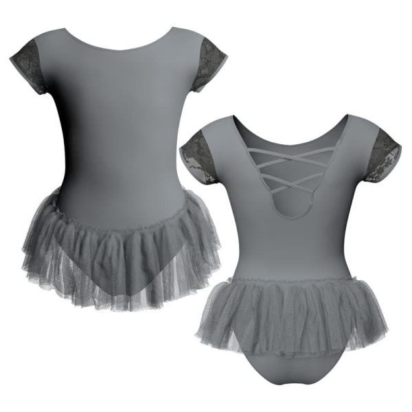 tutu ballerina in belen pro maniche aletta con inserto in rete o pizzo yuy216t1