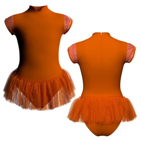 tutu ballerina in belen pro maniche aletta con inserto in rete o pizzo yuy2601