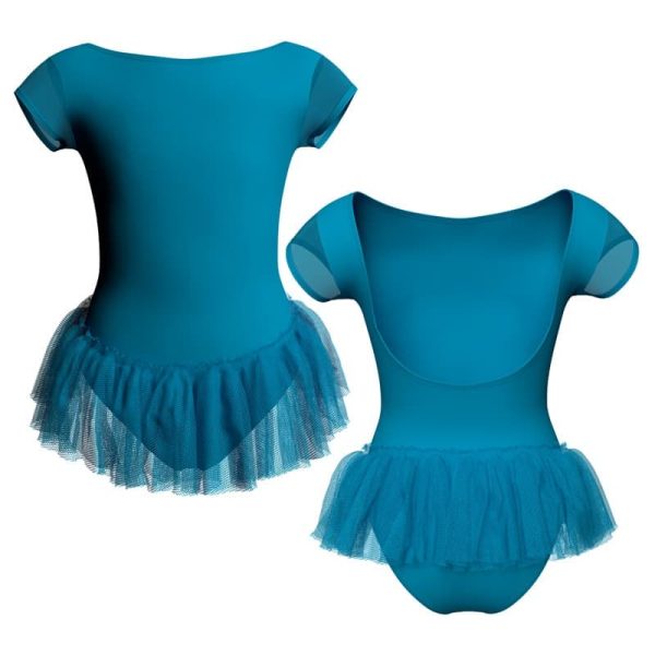 tutu ballerina in belen pro maniche aletta con inserto in rete o pizzo yuy3005t1