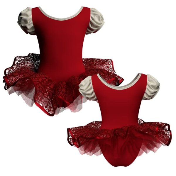 tutu ballerina maniche a palloncino tun3001t