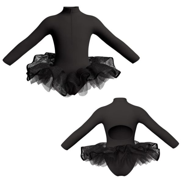 tutu ballerina maniche lunghe con zip tun309511