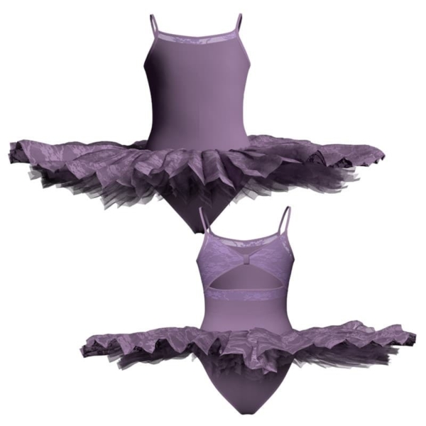 tutu ballerina professionale bretelle con inserto in rete o pizzo tut p1311