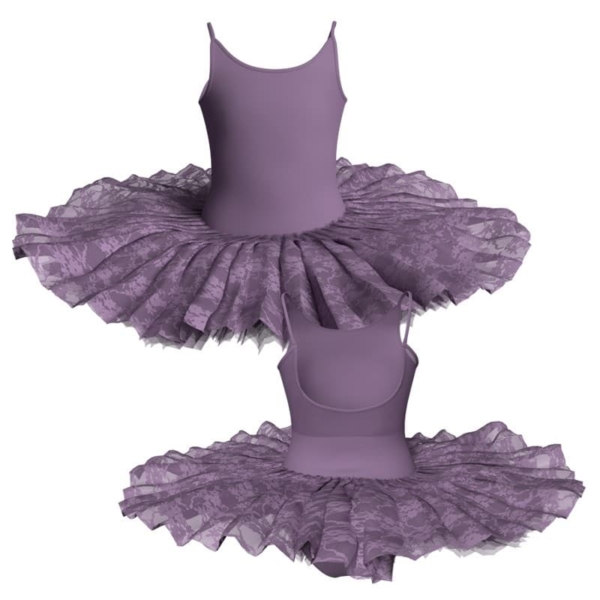 tutu ballerina professionale bretelle con inserto in rete o pizzo tut p2151