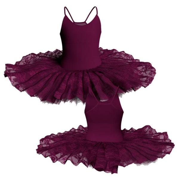 tutu ballerina professionale bretelle con inserto in rete o pizzo tut p2291