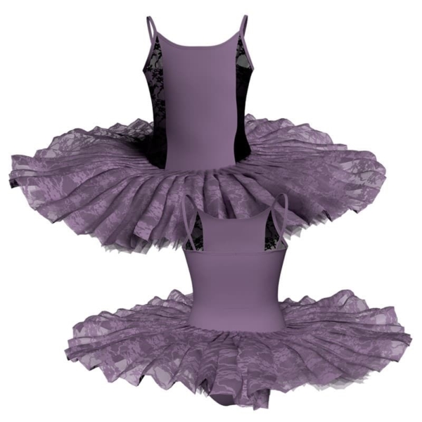 tutu ballerina professionale bretelle con inserto in rete o pizzo tut p400t