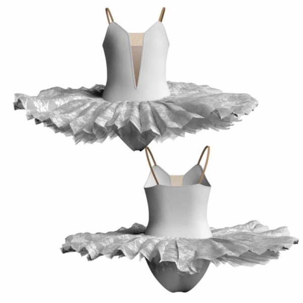 tutu ballerina professionale bretelle con inserto in rete o pizzo tut p40w