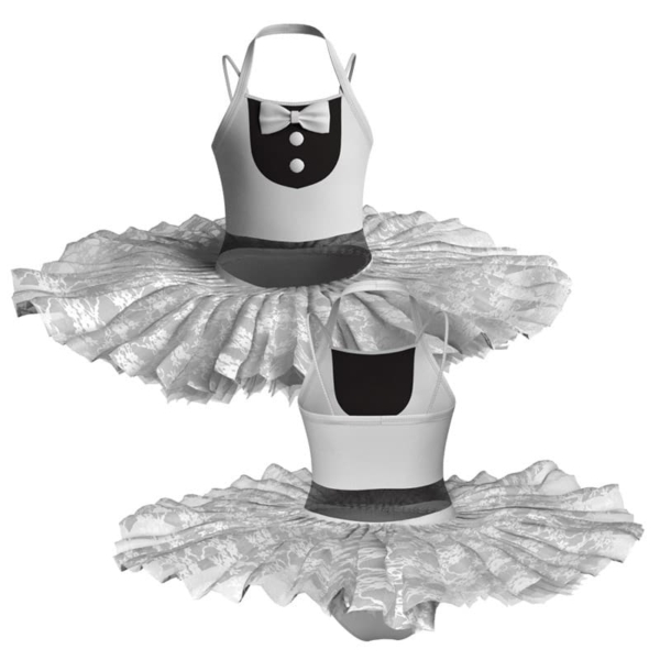 tutu ballerina professionale bretelle con inserto in rete o pizzo tut pm1003