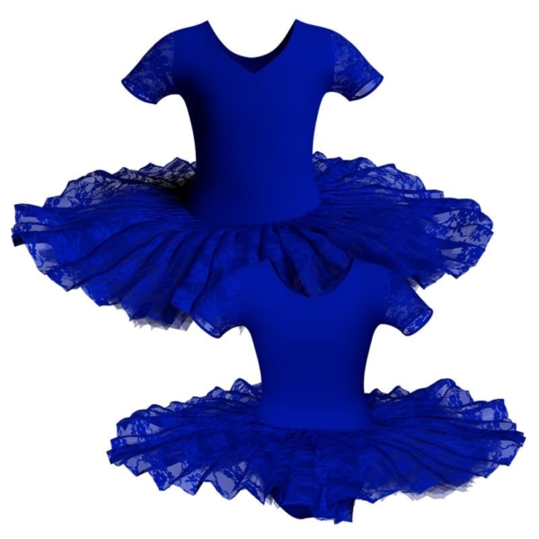 tutu ballerina professionale manica corta con inserto in rete o pizzo tut p1008t