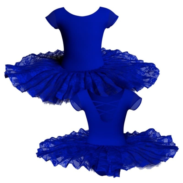 tutu ballerina professionale maniche aletta con inserto in rete o pizzo tut p216t1