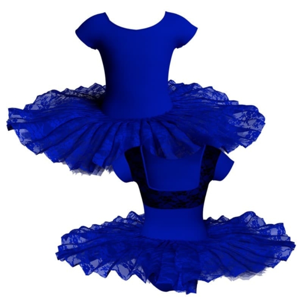 tutu ballerina professionale maniche aletta con inserto in rete o pizzo tut p231