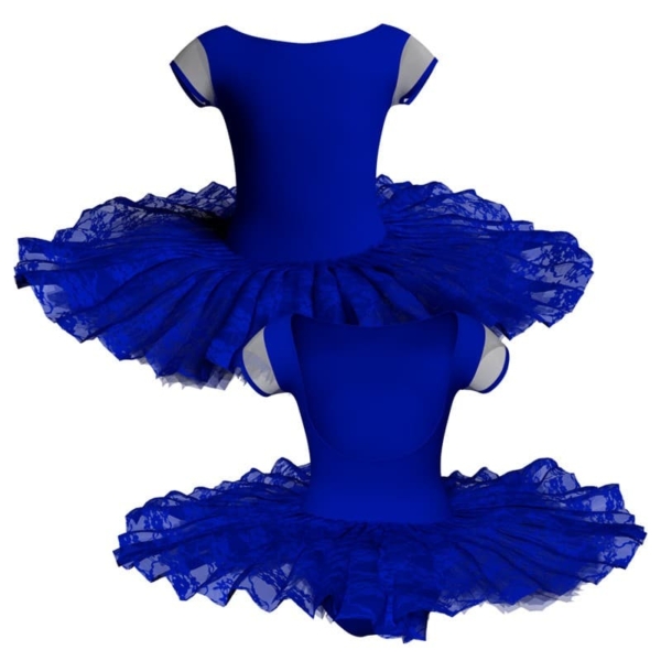 tutu ballerina professionale maniche aletta con inserto in rete o pizzo tut p3005t1