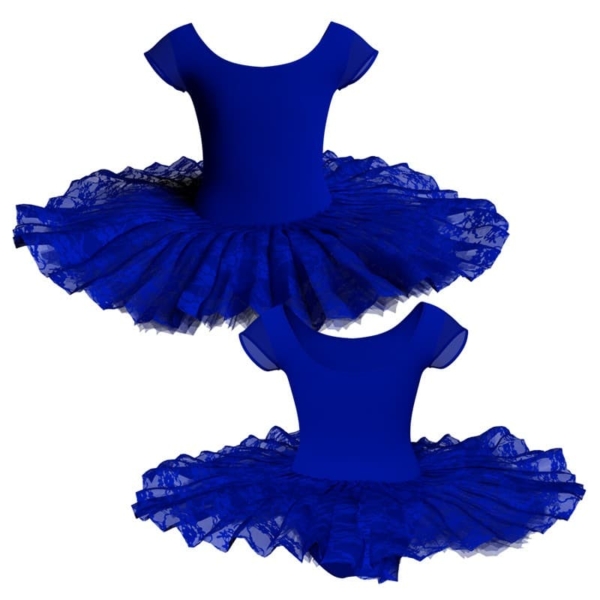 tutu ballerina professionale maniche aletta con inserto in rete o pizzo tut p408t