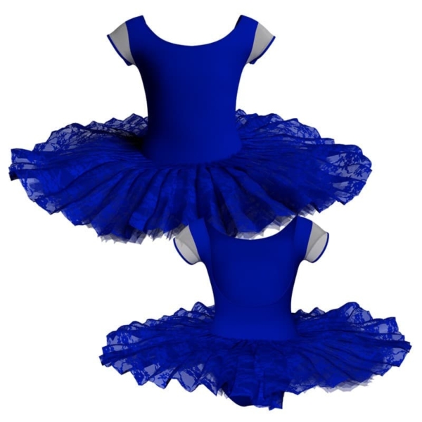 tutu ballerina professionale maniche aletta con inserto in rete o pizzo tut p414t