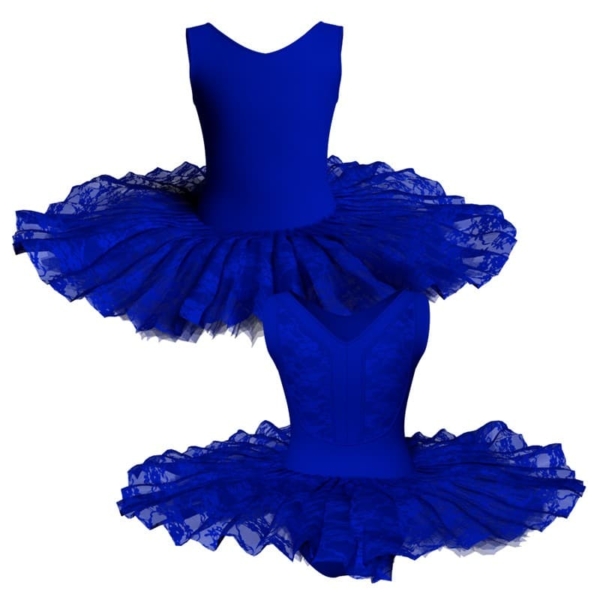 tutu ballerina professionale senza maniche con inserto in rete o pizzo tut p2061